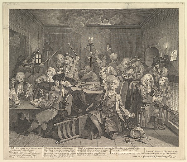 William Hogarth, A Rake's Progress, Plate 6