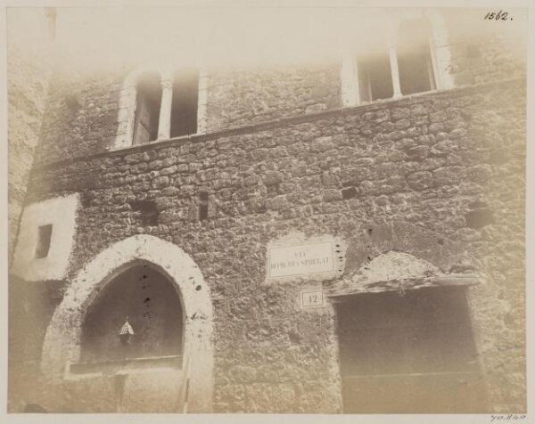 Parker, John Henry, Out of Rome - Subiaco, Medieval House in the Via di Pietra Spregata, c. A.D. 1200.