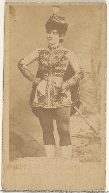 Allen & Ginter, Nellie Standish, from the Actors and Actresses series (N45, Type 1) for Virginia Brights Cigarettes