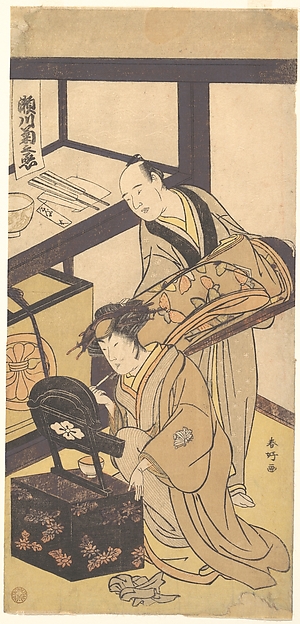 Katsukawa Shunkō, The Third Segawa Kikunojo in His Dressing Room