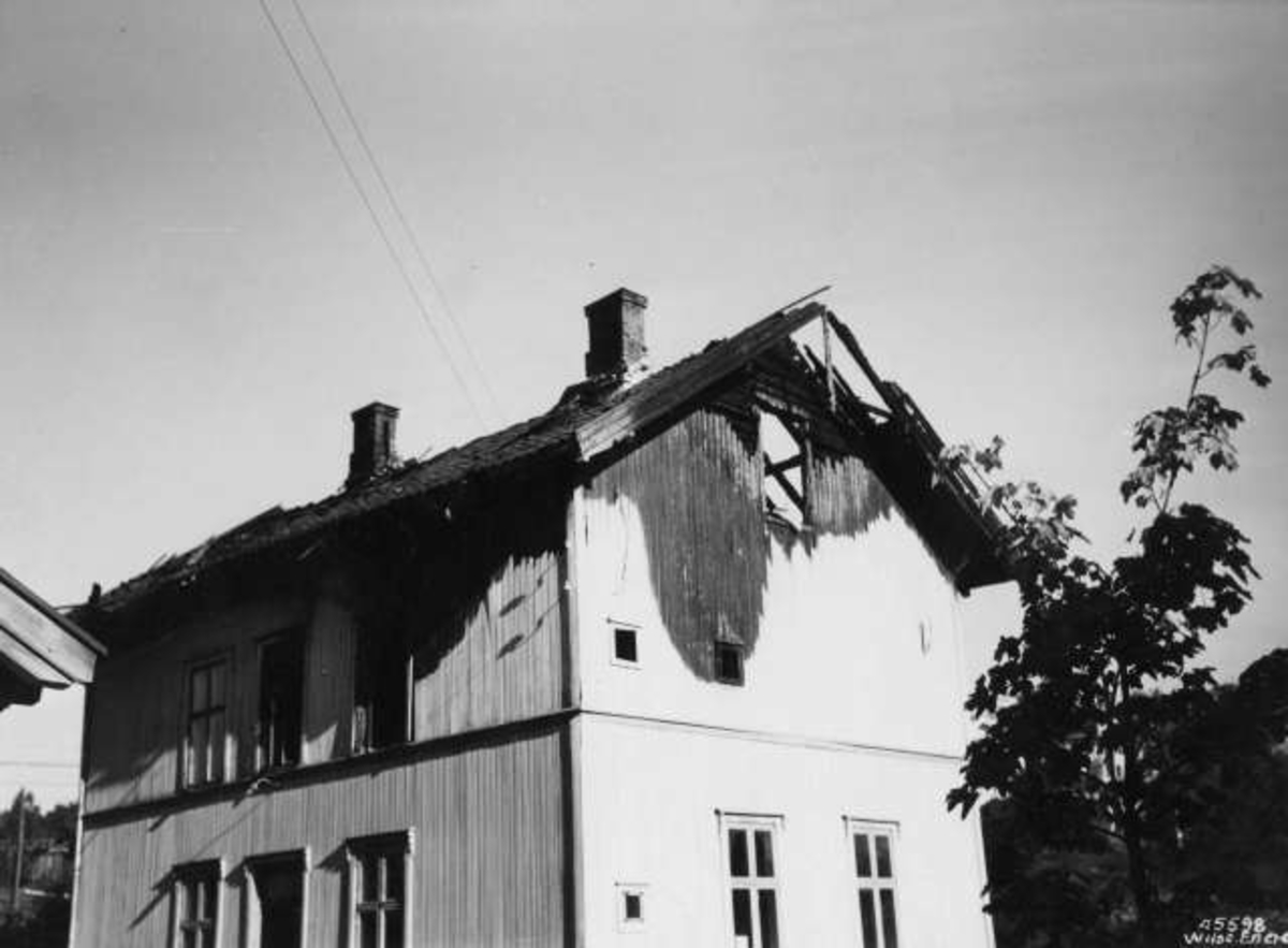 Anders Beer Wilse, Branntomt