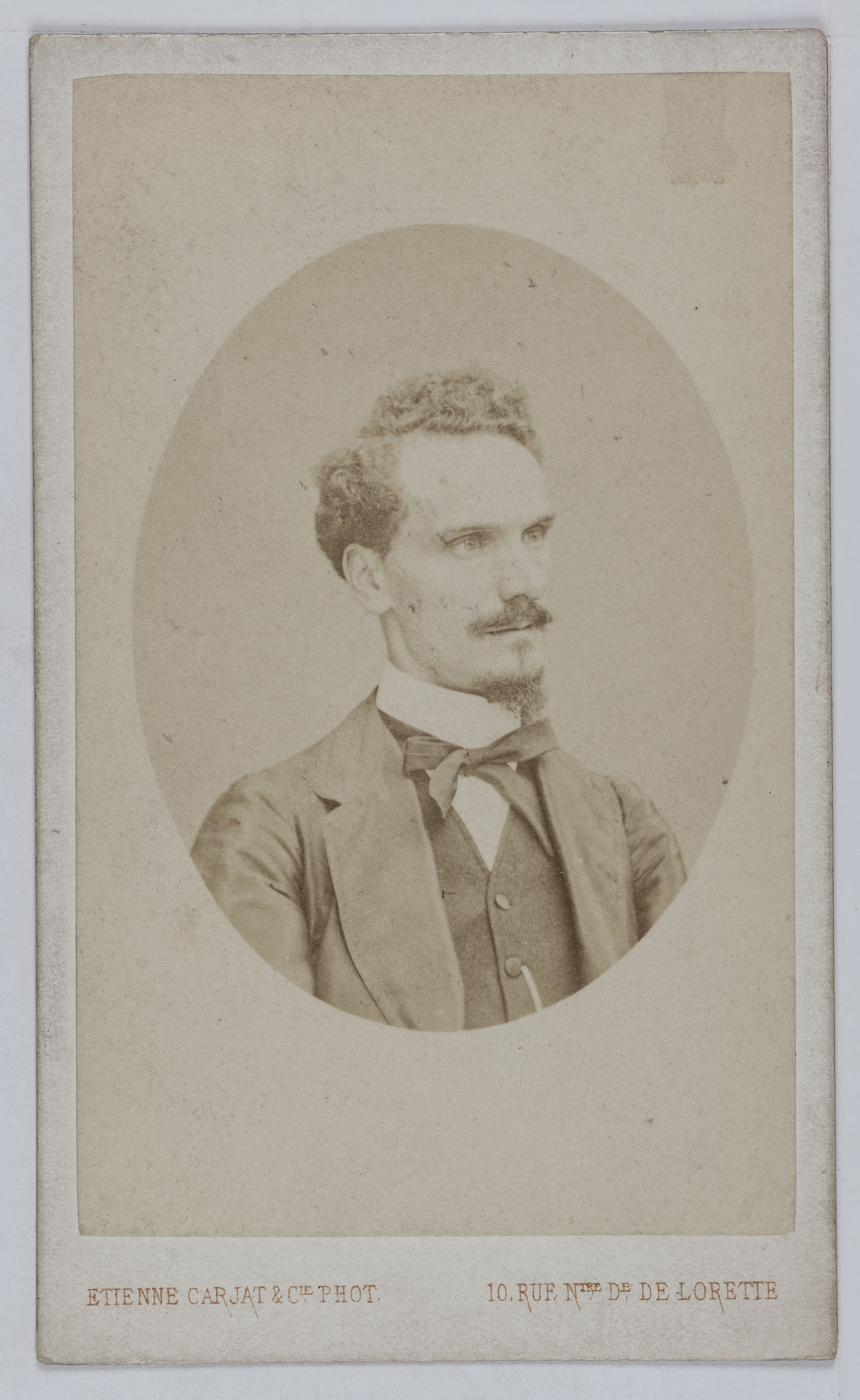 Carjat & Cie, Portrait du Marquis de Rochefort-Lucay (1831-1913), dit Henry Rochefort, écrivain, journaliste, homme politique et inspecteur des Beaux-arts.