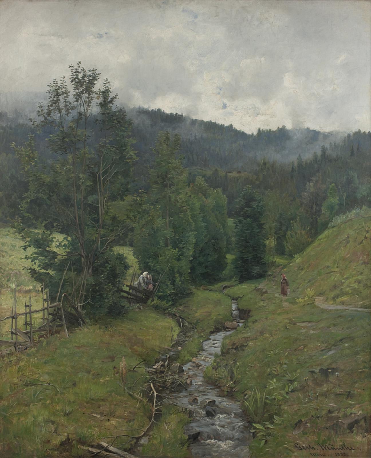 Gerhard Munthe, Efter regn, motiv fra Eidsvold