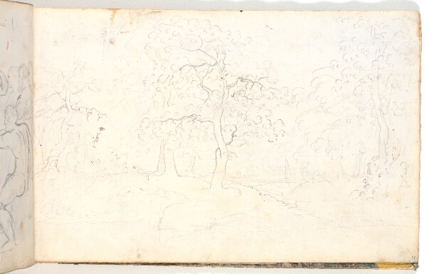 C.W. Eckersberg, Landskab. Studie efter naturen?