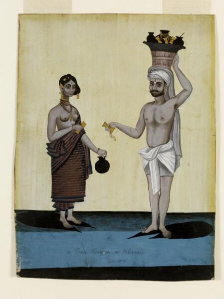 Unknown, An oil-seller and his wife