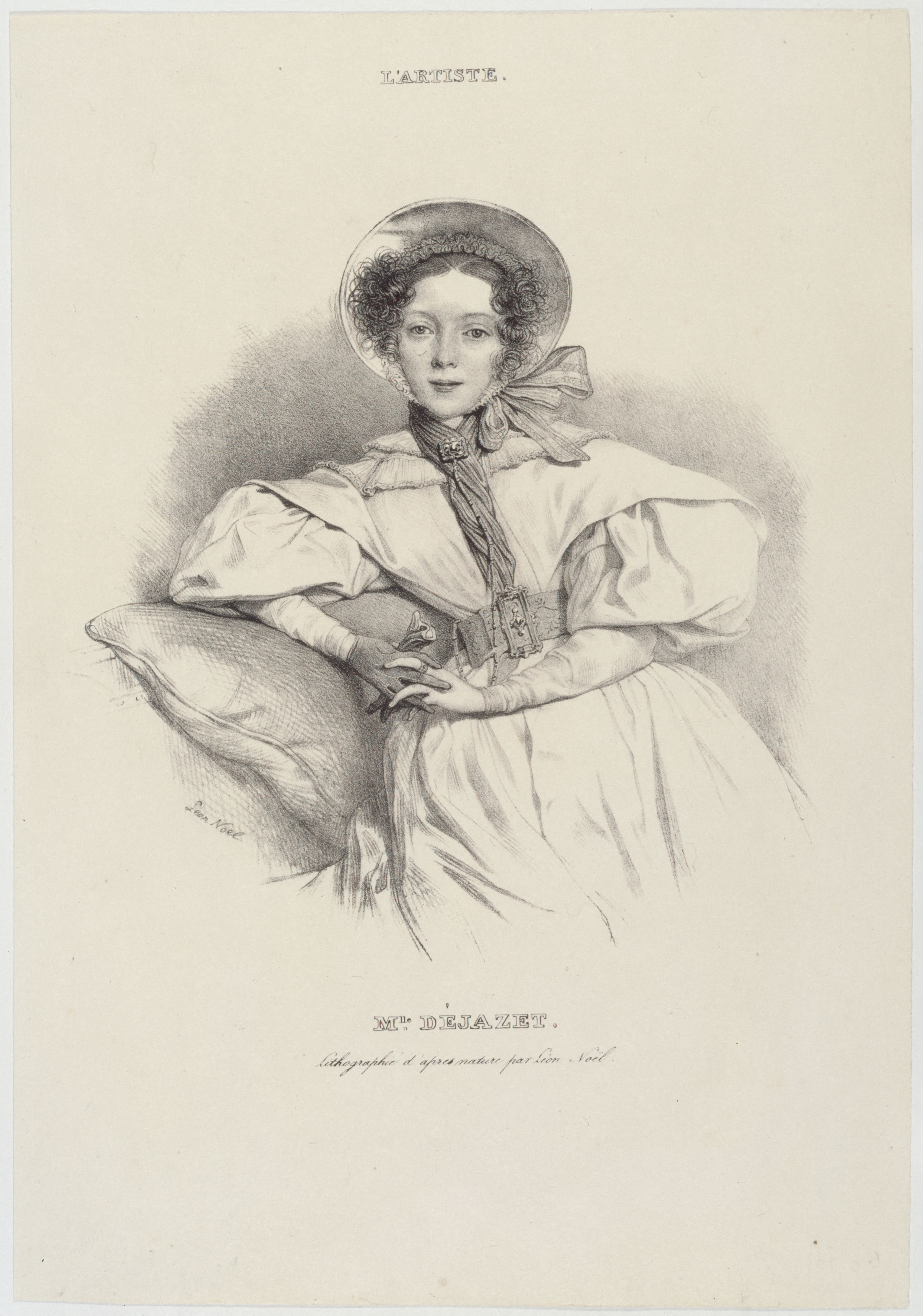 Alphonse Léon Noel, Portrait de Mademoiselle Déjazet