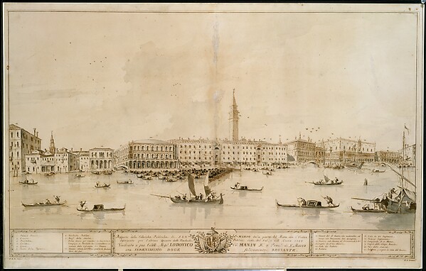 Francesco Guardi, Panorama of Venice from the Bacino di San Marco, Including the Project for the Proposed Teatro Manin