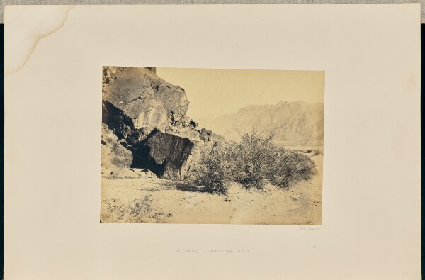 Francis Frith, The Wadee El-Mukattab, Sinai