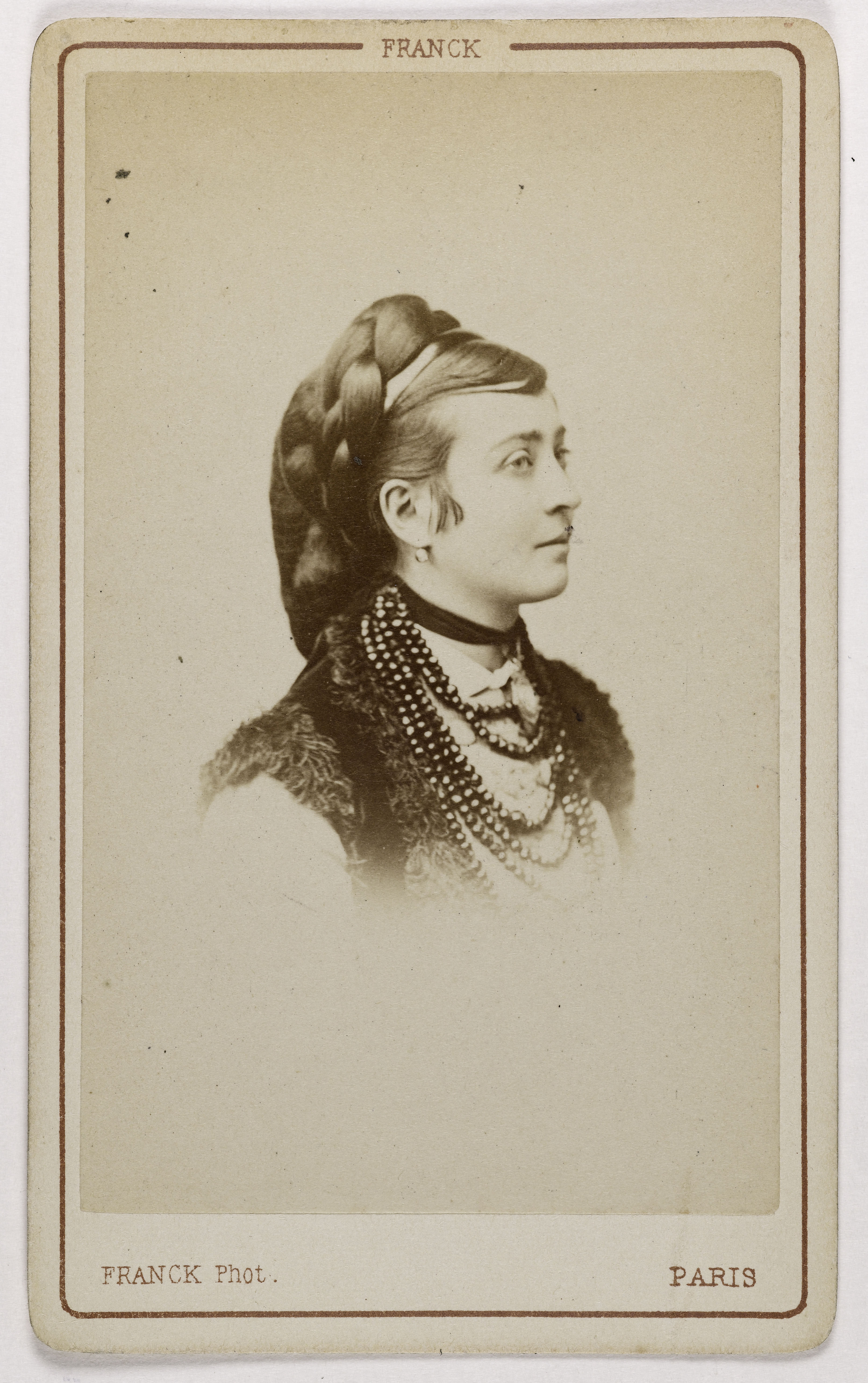 Franck, Portrait de Billard (actrice au Théâtre de la Tour d'Auvergne)