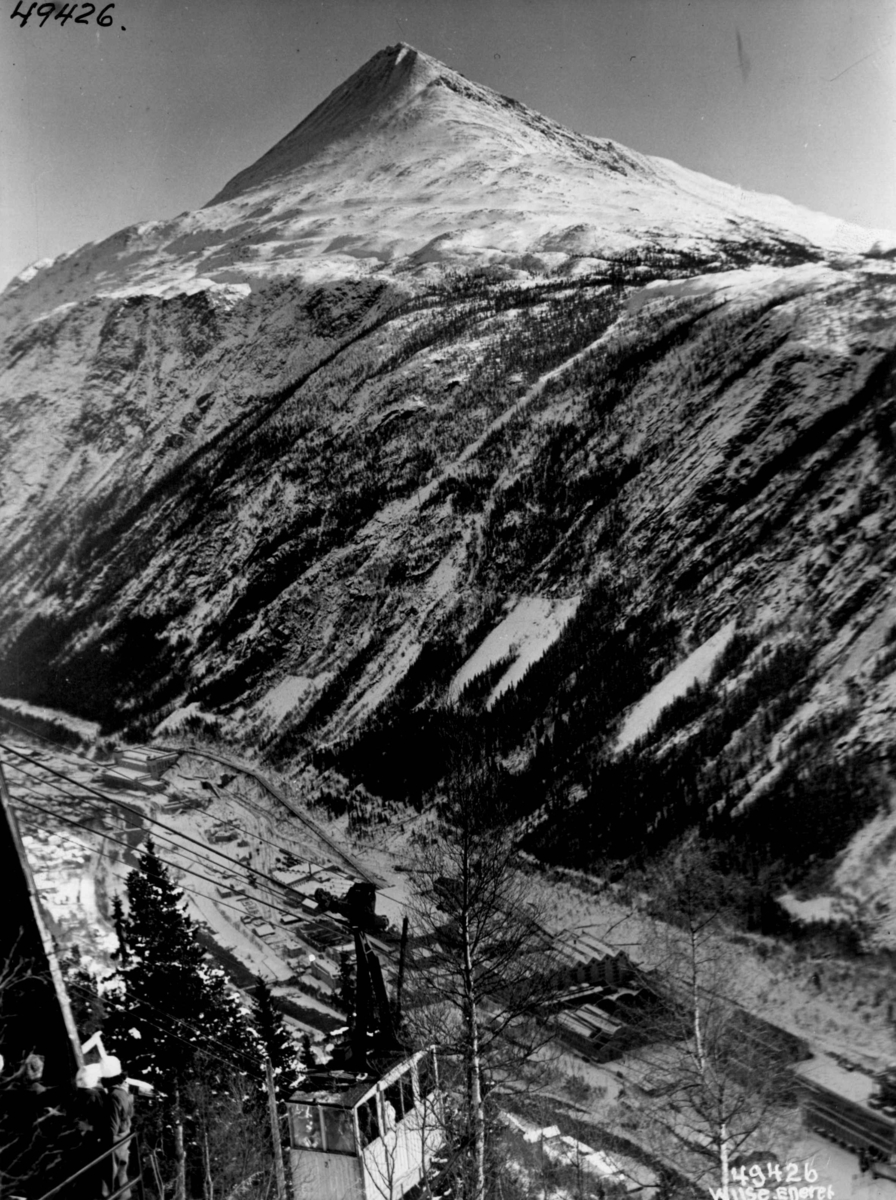 Anders Beer Wilse, Vinter, sno, Gaustatoppen, Gvepseborg, Vestfjorddalen, Rjukan.
