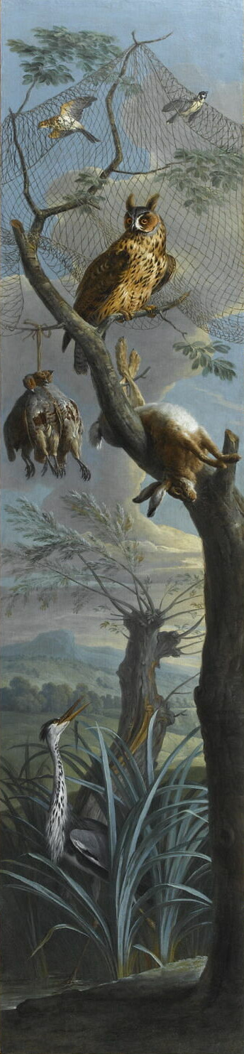 Alexandre-François Desportes, Lièvres, perdrix et attributs de chasse