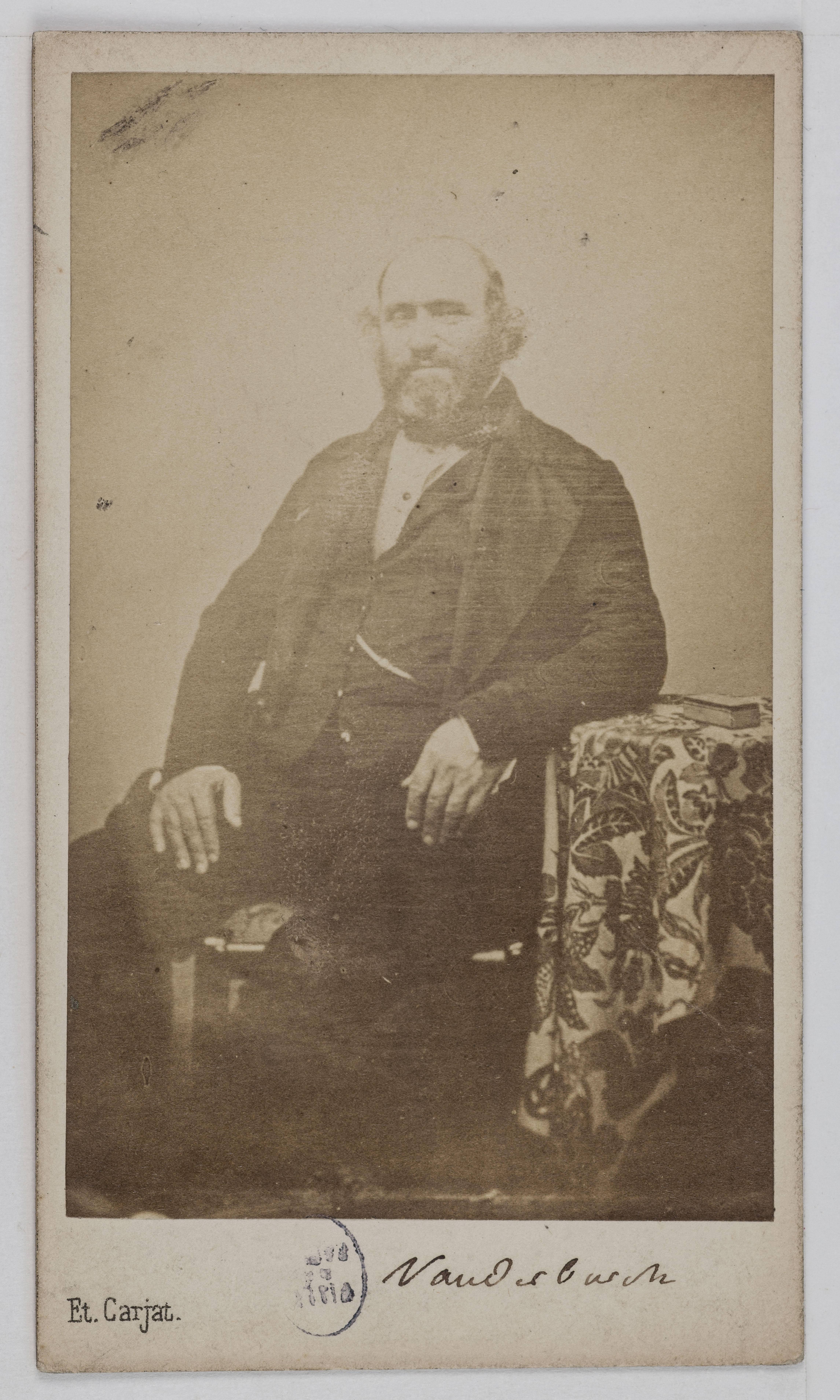 Carjat & Cie, Portrait de Louis Emile Vanderburch (1794-1862), littérateur.