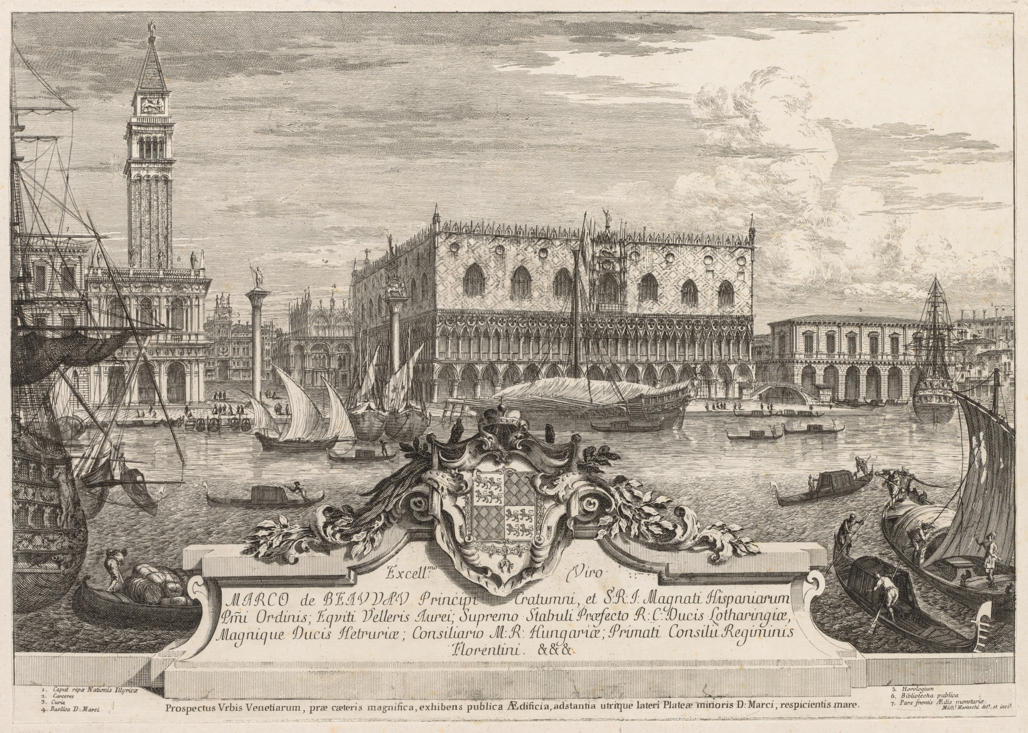 Michele Marieschi, Views of Venice:  The Piazzetta and Ducal Palace