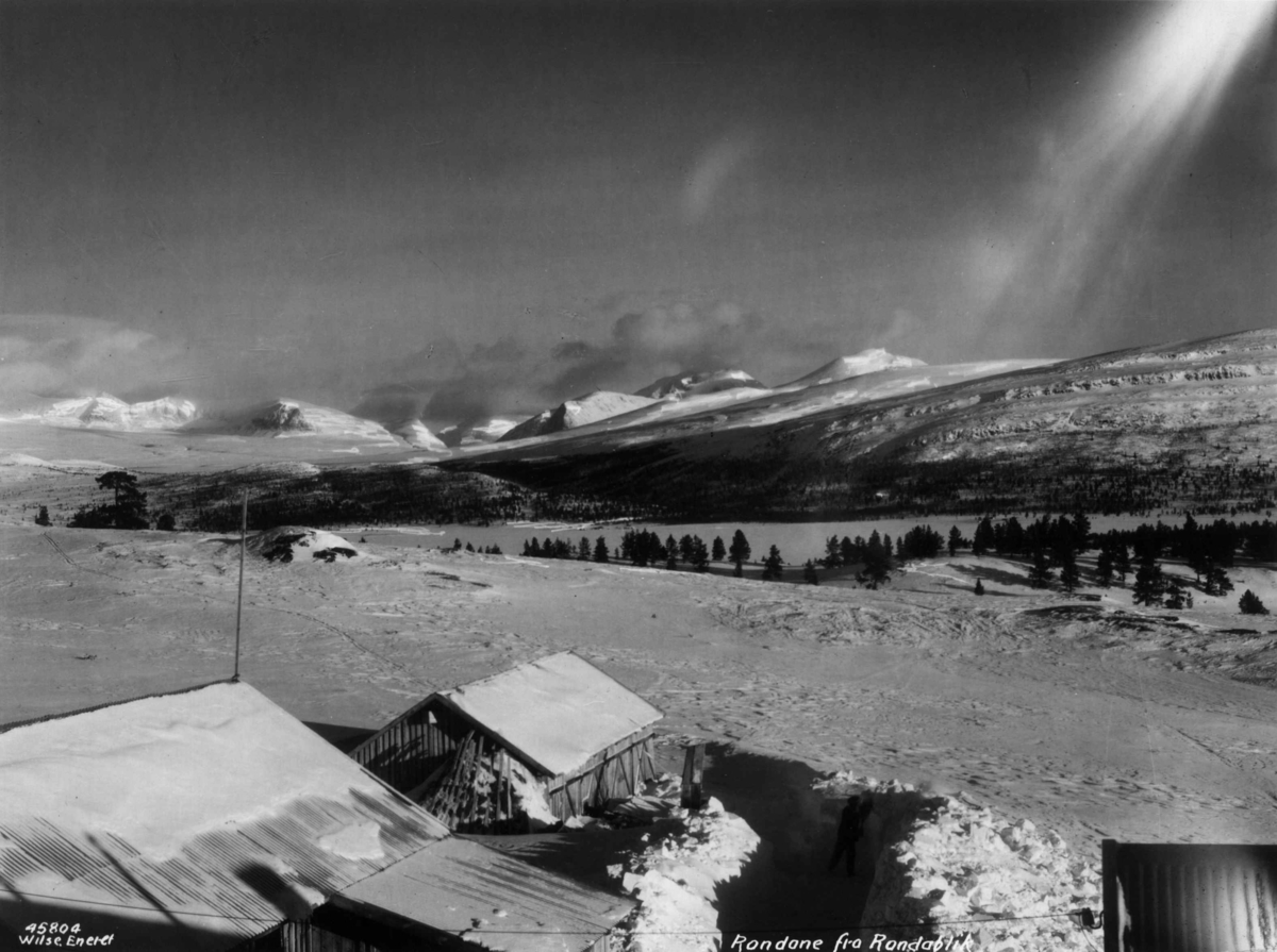 Anders Beer Wilse, Mot Rondane, Sno, Fra Rondablik