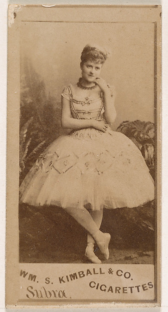 William S. Kimball & Company, Miss Subra, from the Actresses series (N203) issued by Wm. S. Kimball & Co.