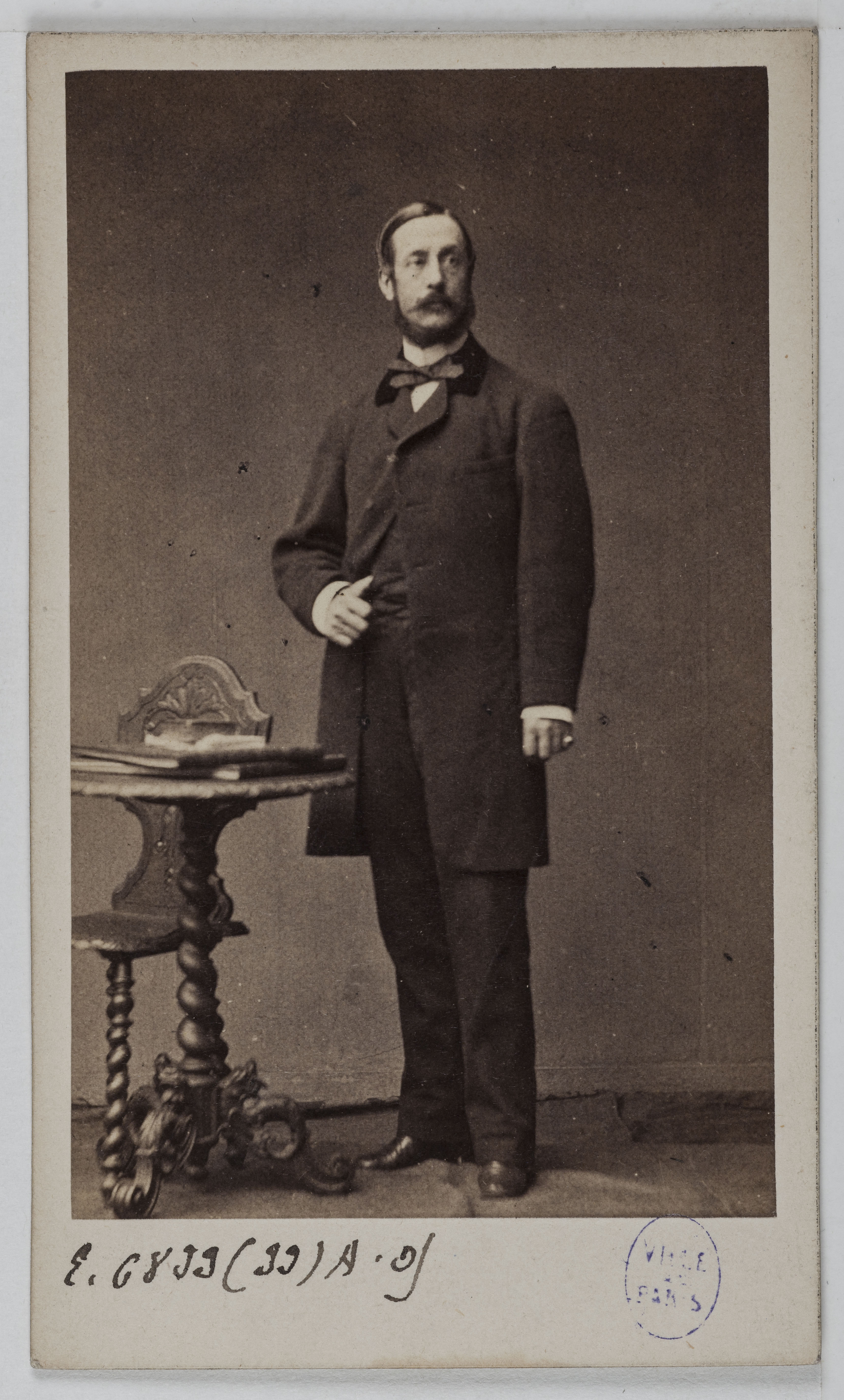 Pierre Petit & Trinquart, Portrait d'Alfred Musard (fils de Philippe Musard, 1818-1881), directeur des concerts Musard et compositeur de quadrilles