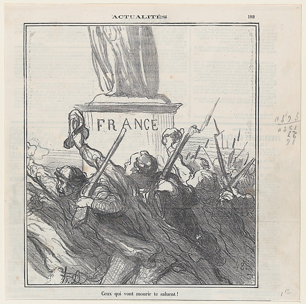 Honoré Daumier, Those who are about to die, salute thee, from "News of the day"