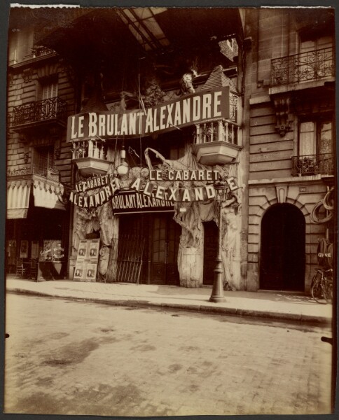 Eugène Atget, Cabaret Alexandre, boulevard de Clichy 100