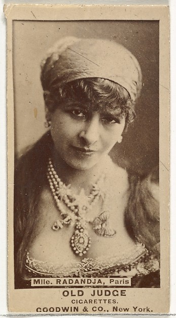 Goodwin & Company, Mlle. Radandja, Paris, from the Actors and Actresses series (N171) for Old Judge Cigarettes