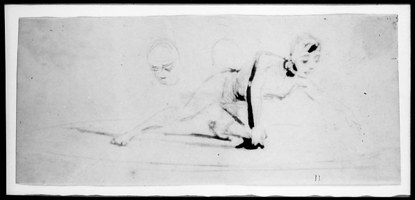 James McNeill Whistler, Sketch of Gladiator's Head (from Sketchbook)