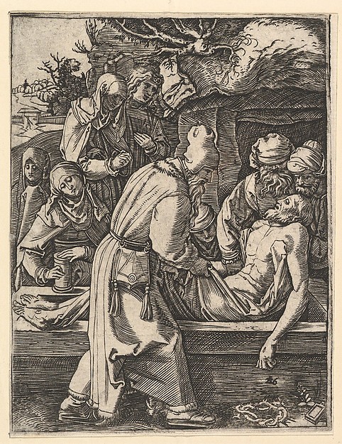 Marcantonio Raimondi, The Entombment, from "The Passion of Christ", after Dürer