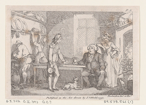 Thomas Rowlandson, Young Adams Catechised by Parson Adams, from "The Adventures of Joseph Andrews, and his friend Mr. Abraham Adams"