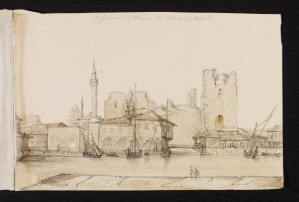 Unknown, old Genoese Castle from the Mole at Gallipoli