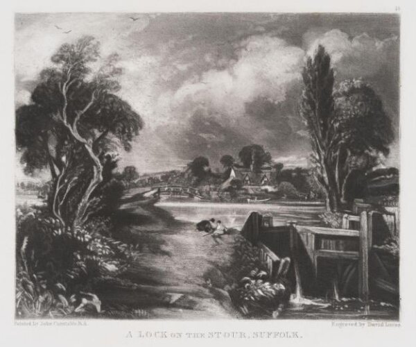 Constable, John RA, A LOCK ON THE STOUR, SUFFOLK