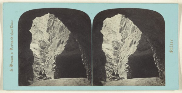 Adolphe Braun, Route du Simplon. Interieur du tunnel de la gorge de Gondo.
