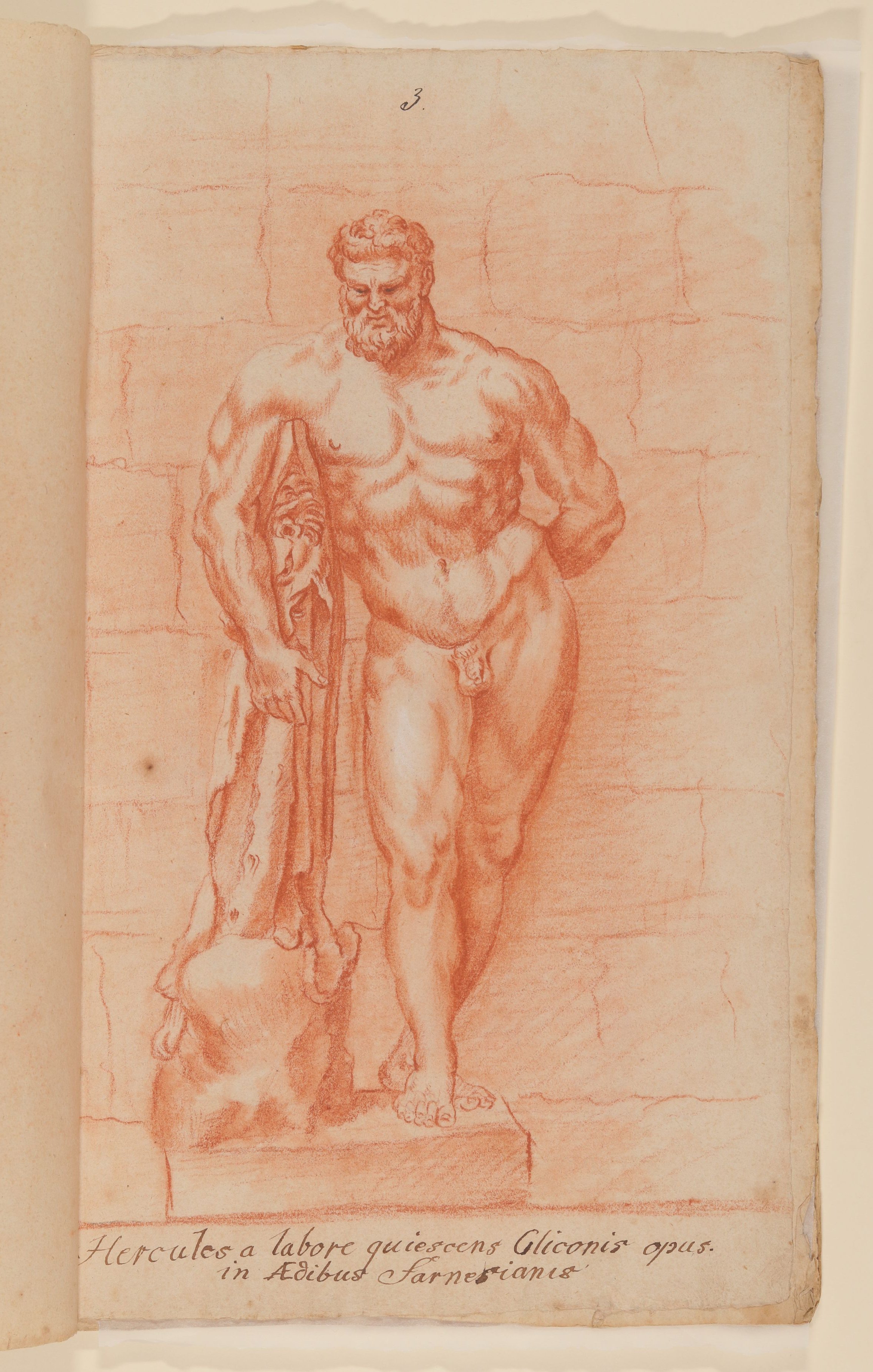 Francois Perrier (Maler), Herkules Farnese [nach Tafel 2 von François Perriers "Icones et Segmenta Nobilium Signorum et Statuarum..." (1638)]