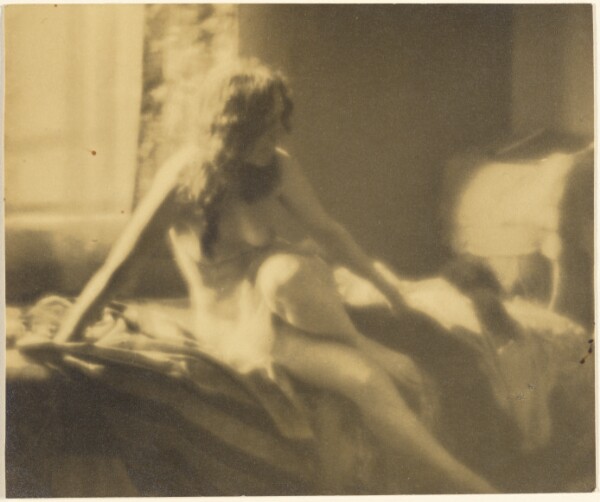 Louis Fleckenstein, [Half Nude Reclining on Bed]