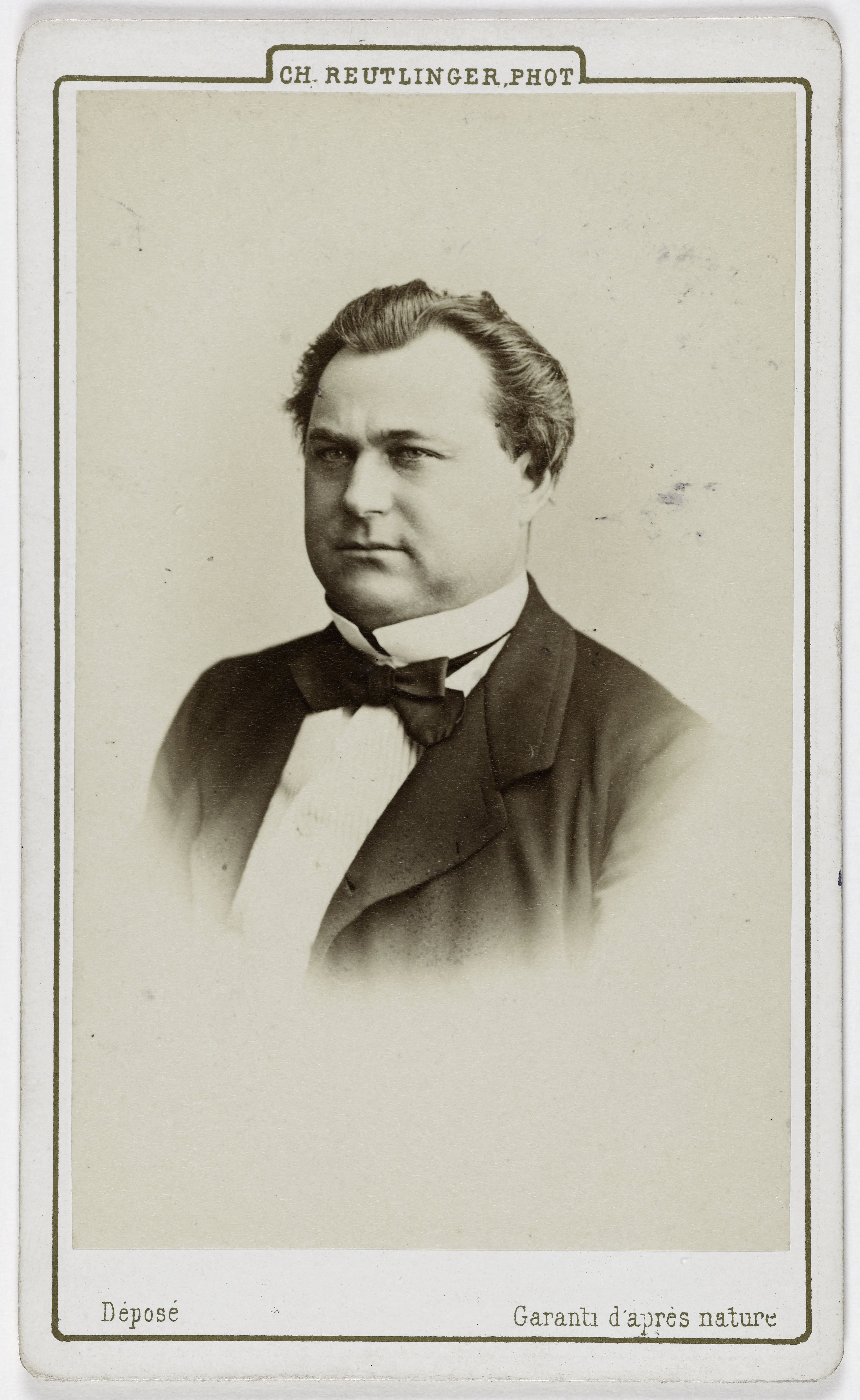 Charles Reutlinger, Portrait de Louis François Dumaine (L. F. Person, dit) (1831-1893), (acteur)