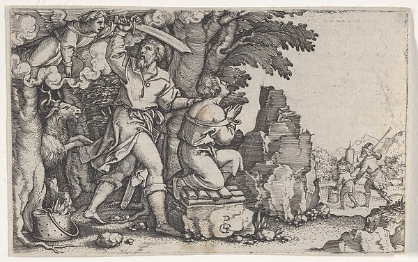Georg Pencz, Abraham's Sacrifice, from "The Story of Abraham"