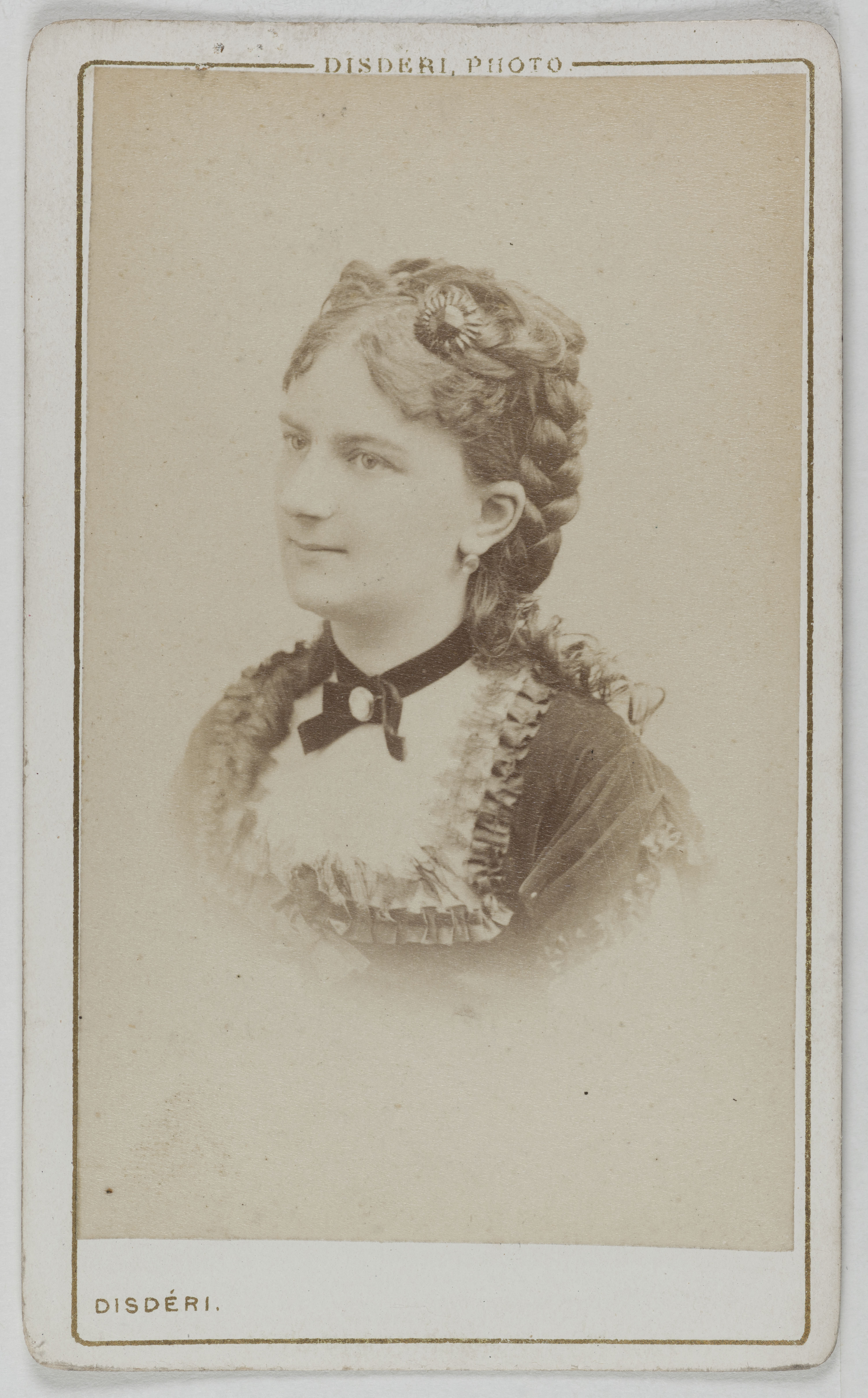 André-Adolphe-Eugène Disdéri, Portrait de Berthe Lefèvre, (actrice aux Folies)
