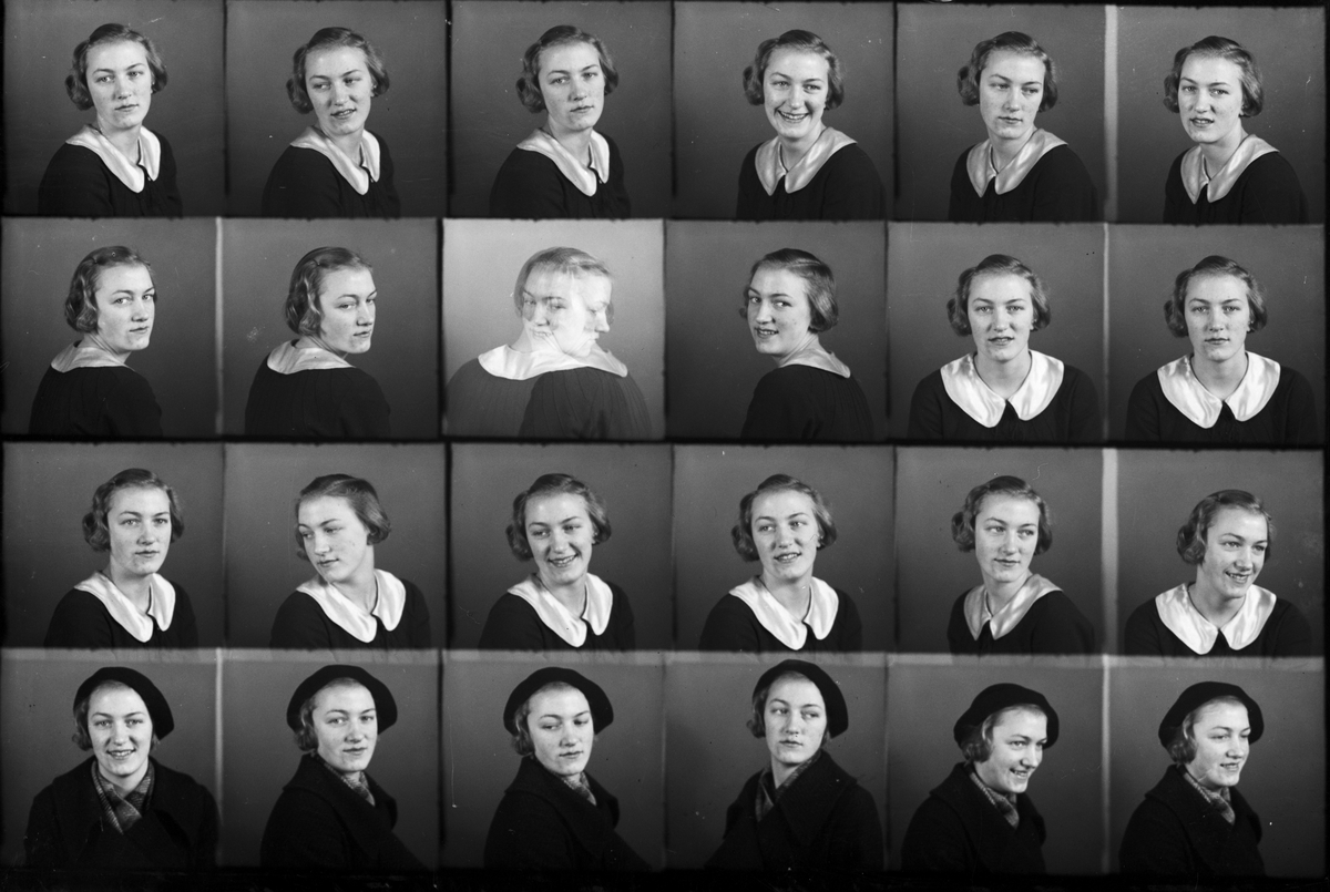 Skötsner-Edhlund, Anna-Greta Fröman från Ed, Börstil socken, Uppland 1937