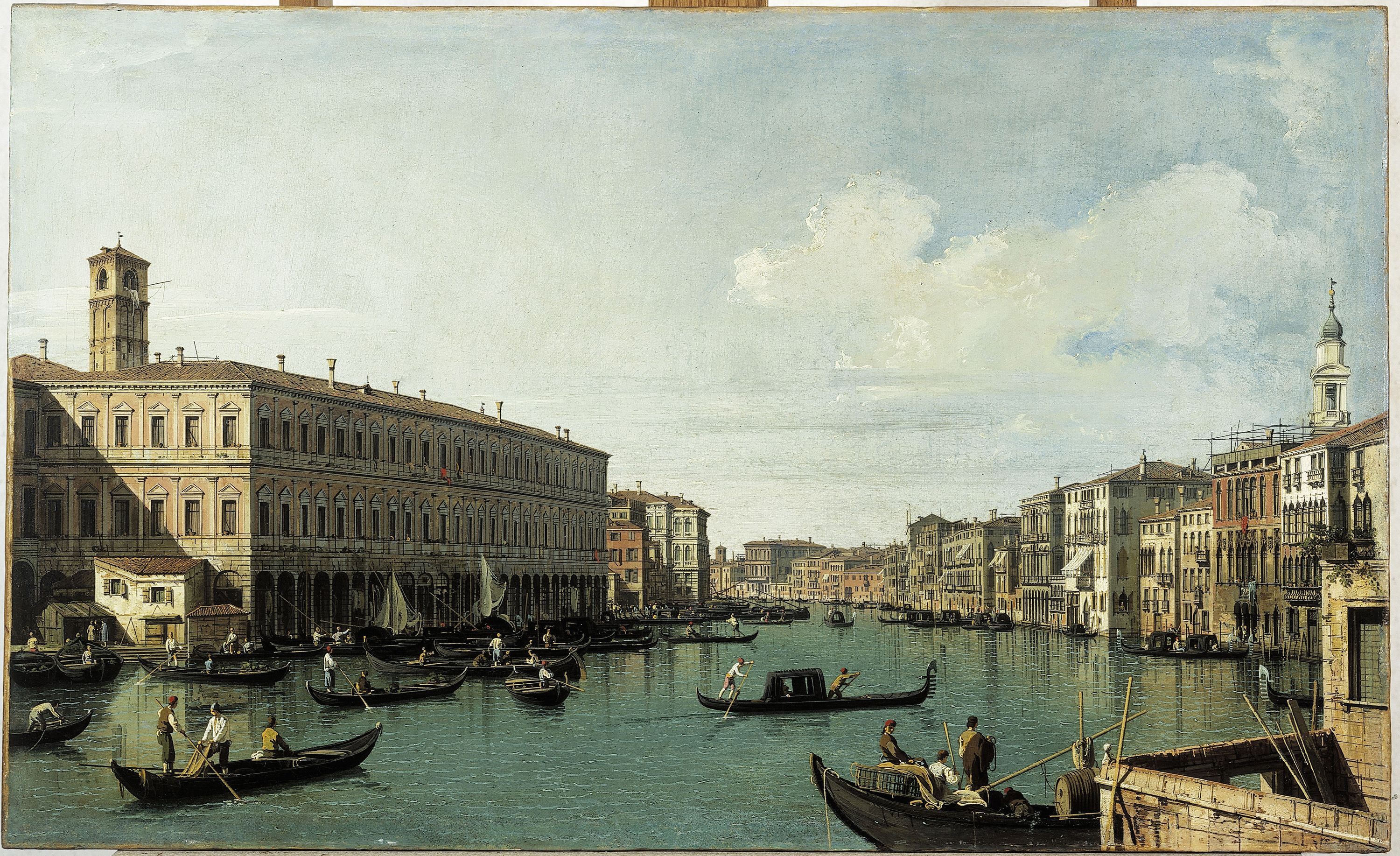 Il Canaletto, Le Grand Canal, vu du pont du Rialto