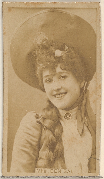 Allen & Ginter, Mlle. Ben Sai, from the Actors and Actresses series (N45, Type 8) for Virginia Brights Cigarettes