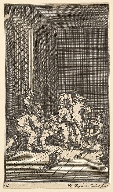 William Hogarth, Hudibras Catechized (Seventeen Small Illustrations for Samuel Butler's Hudibras, no. 14)