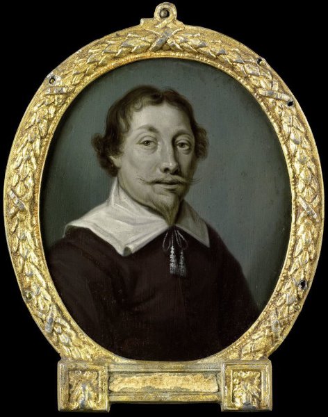 Arnoud van Halen, Portrait of Jan van der Veen, Pharmacist and Poet in Deventer