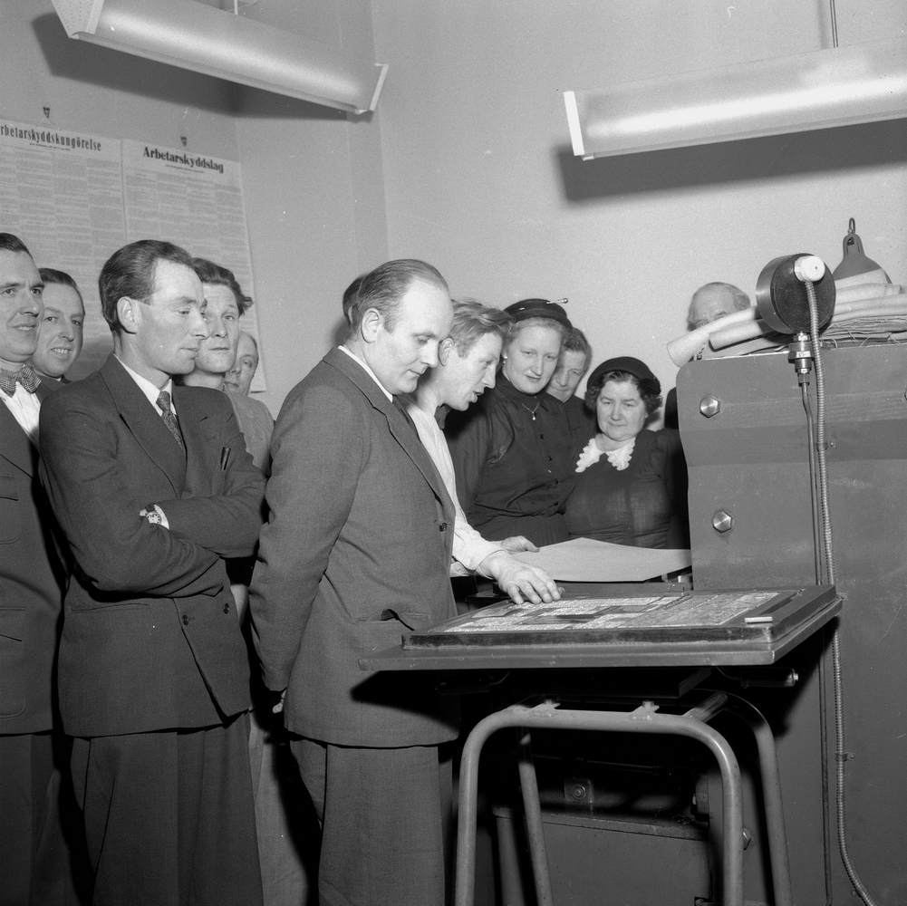 Örebro Kuriren, ÖK-besök. 13 december 1954.