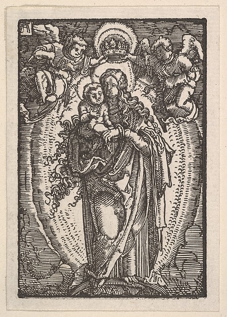 Albrecht Altdorfer, Virgin and Child on a Crescent, from "The Fall and Salvation of Mankind Through the Life and Passion of Christ"