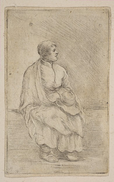 Stefano della Bella, Seated Ecclesiastic