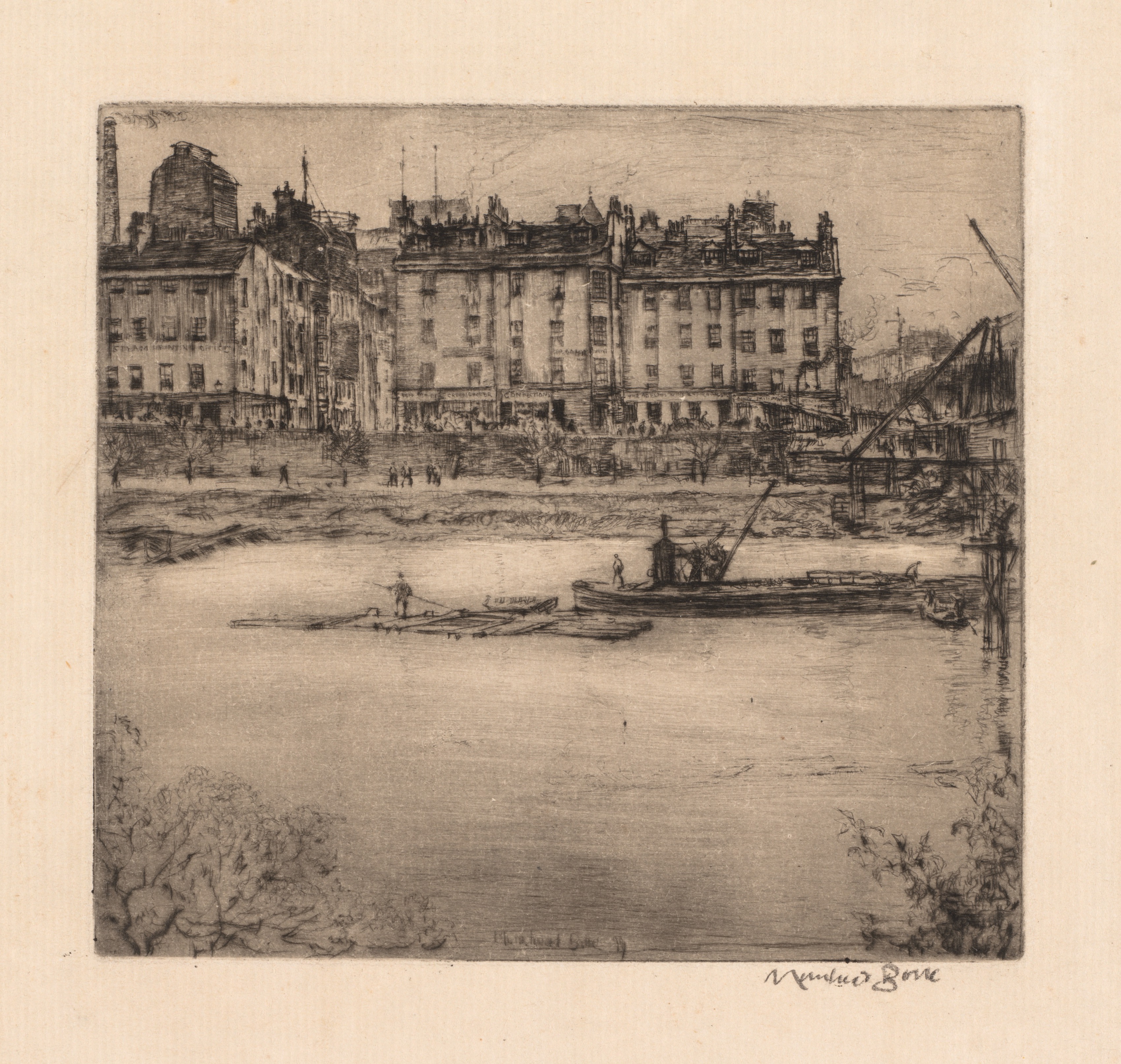 Muirhead Bone, Etchings of Glasgow: Gorbals