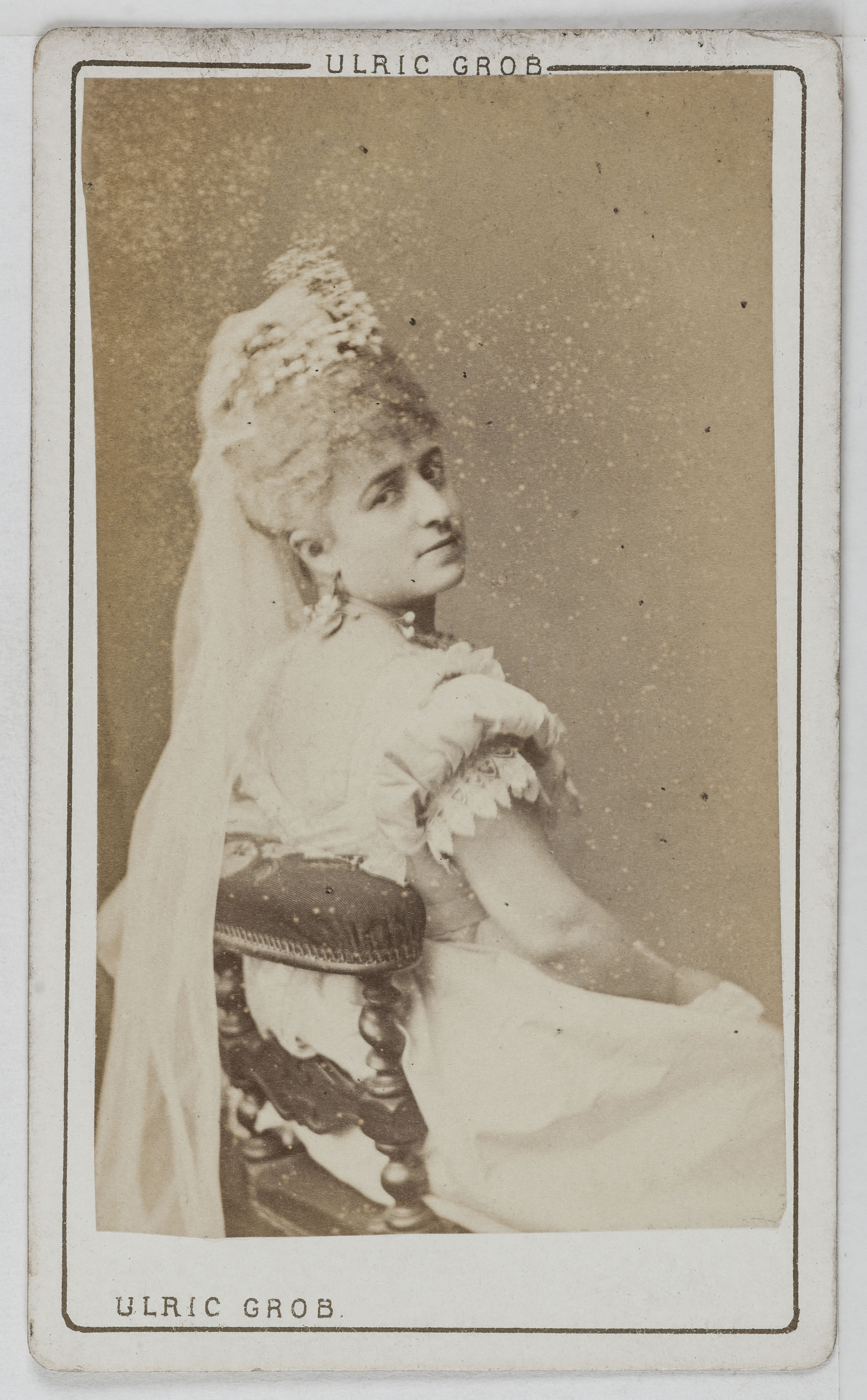 Ulric Grob, Portrait de Joséphine Panseron (-1890), actrice de théâtre entre 1868 et 1888.