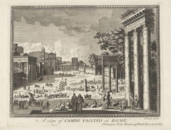 Unknown, A View of Campo Vaccino at Rome