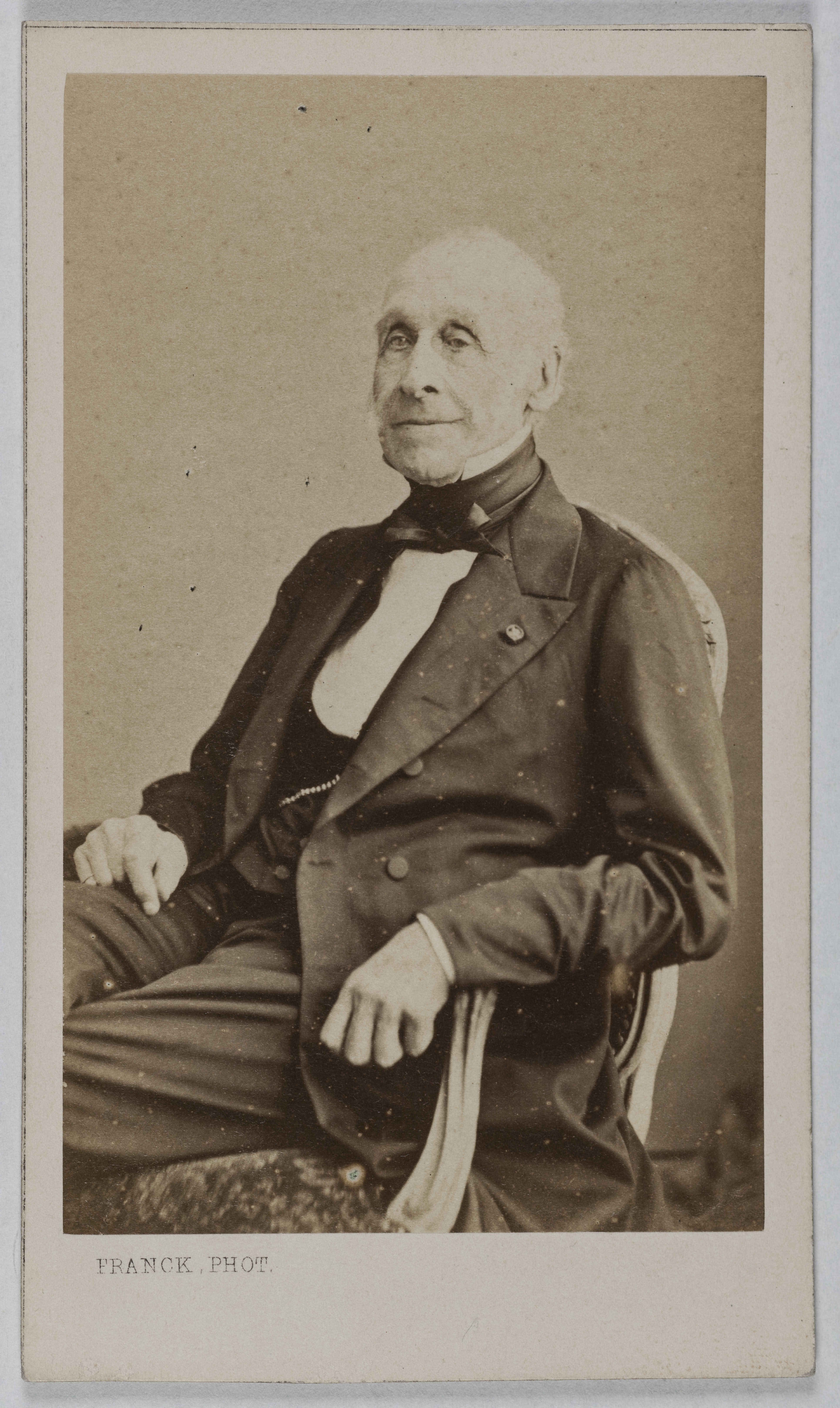 Franck, Portrait du Comte Flahaut de la Billarderie (Auguste Charles Joseph), (1785-1870), (aide camp de Napoléon Ier, ambassadeur à Londres, Sénateur sous le Second Empire)