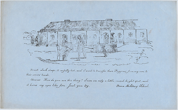 Anonymous, British, 19th century, Scene at Poona Military School