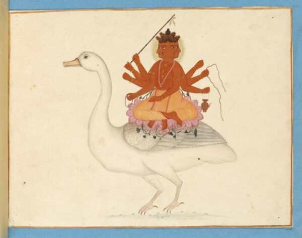 Unknown, Brahma riding on his goose