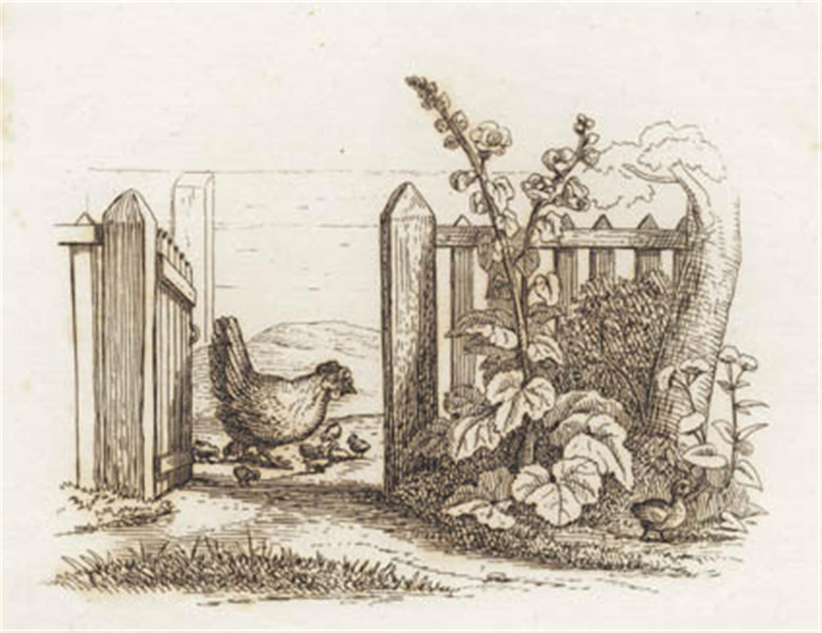Martinus Rørbye, Illustration til "Halvhundrede Fabler for Børn" af Hey