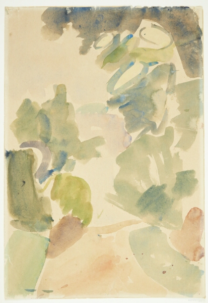 Edvard Weie, Skovvej. Farvestudie